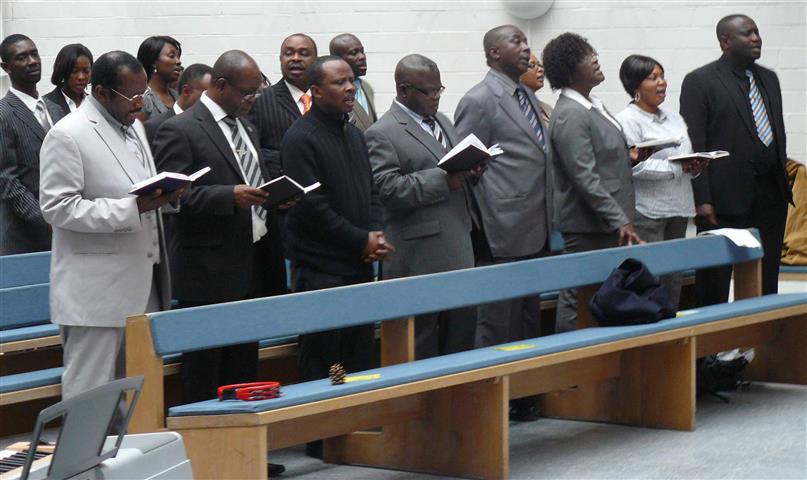 The Delegates at the Service in Frankfurt.