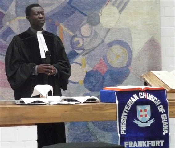 Rev. Daniel Brobbey in Frankfurt.